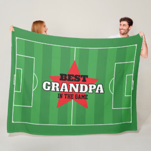 Beste in het spel Voetbal gepersonaliseerde gift Fleece Deken