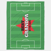 Beste in het spel Voetbal gepersonaliseerde gift Fleece Deken (Voorkant)