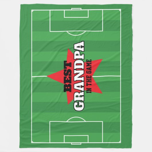 Beste in het spel Voetbal gepersonaliseerde gift Fleece Deken (Voorkant)