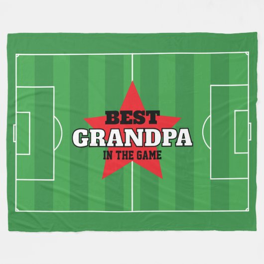 Beste in het spel Voetbal gepersonaliseerde gift Fleece Deken (Voorkant (Horizontaal))