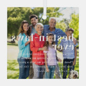 Beste in-wetten ooit | Citaat- en fotocadeau Glas Ornament (Achterkant)