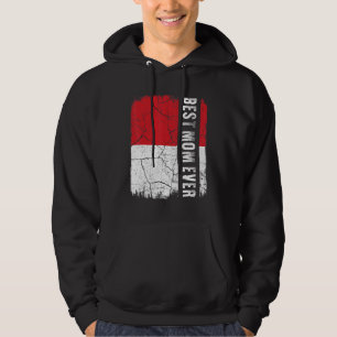 Beste Indonesische Moeder Ooit Indonesië Vlag Moed Hoodie