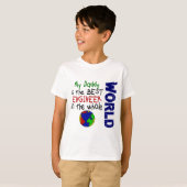 Beste ingenieur in wereld 2 (papa) t-shirt (Voorkant volledig)