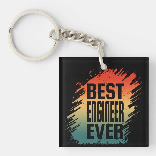 BESTE INGENIEUR Ooit Sleutelhanger (voorkant)