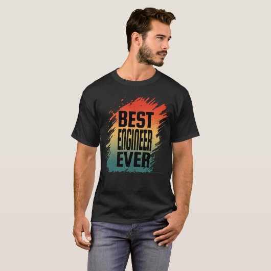 BESTE INGENIEUR Ooit  T-shirt (Voorkant volledig)