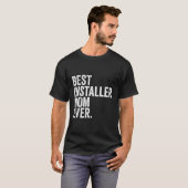 Beste installateur mam ooit grootste moeders mama t-shirt (Voorkant volledig)