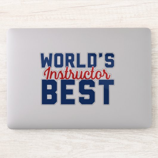 Beste instructeur van de wereld sticker (Computer)