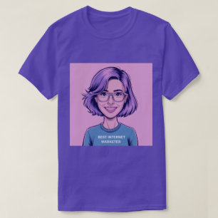 Beste internet marketeer Comic T-shirt