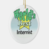 Beste internist ter wereld keramisch ornament (Rechts)