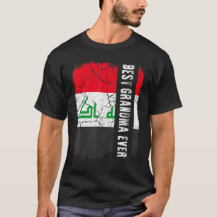 Beste Irakezen, grootmoeder ooit Iraakse vlag Moed T-shirt