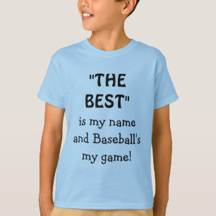 Beste Is Mijn Naam Citaat Grappige Honkbal T-shirt
