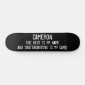 Beste Is Mijn Naam Custom Grunge Persoonlijk Skateboard (Horizontaal)
