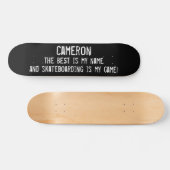Beste Is Mijn Naam Custom Grunge Persoonlijk Skateboard (Horizontaal)