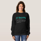 Beste IT-beveiliging Cybersecurity-definitieprogra Trui (Voorkant volledig)