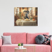 "Beste Italiaans diner" Canvas Afdruk (Insitu (Woonkamer))