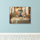 "Beste Italiaans diner" Canvas Afdruk (Insitu (Houten vloer))