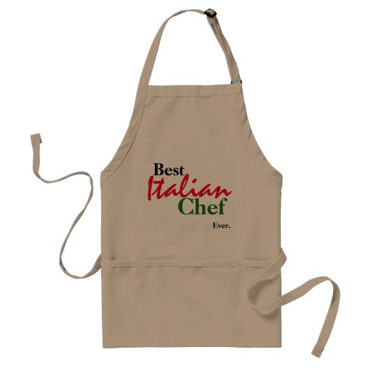 Beste Italiaanse Chef Ever Apron Standaard Schort (Voorkant)
