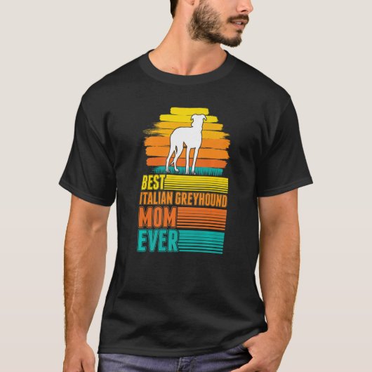 Beste Italiaanse Greyhound Mam Ever T-shirt (Voorkant)