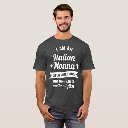 Beste Italiaanse Nonna Grote Italiaanse oma en T-shirt (Voorkant volledig)