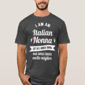 Beste Italiaanse Nonna Grote Italiaanse oma en T-shirt (Voorkant)