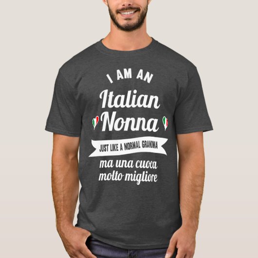 Beste Italiaanse Nonna Grote Italiaanse oma en T-shirt (Voorkant)