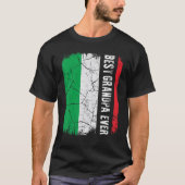 Beste Italiaanse opa ooit Italië vlag Vaderdag T-shirt (Voorkant)