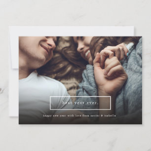 Beste jaar in nieuwjaars feestdag fotokaart feestdagenkaart