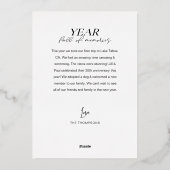 Beste Jaar ooit! 8 Familie fotoscrapbook Collage Folie Feestdagenkaart (Achterkant)