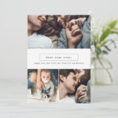 Beste jaar ooit, drie fotocollage, nieuwjaarskaart feestdagenkaart (Staand voorkant)