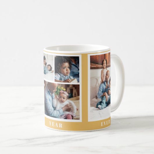 Beste jaar ooit, eenvoudige familiefoto collage or koffiemok (Voorkant rechts)