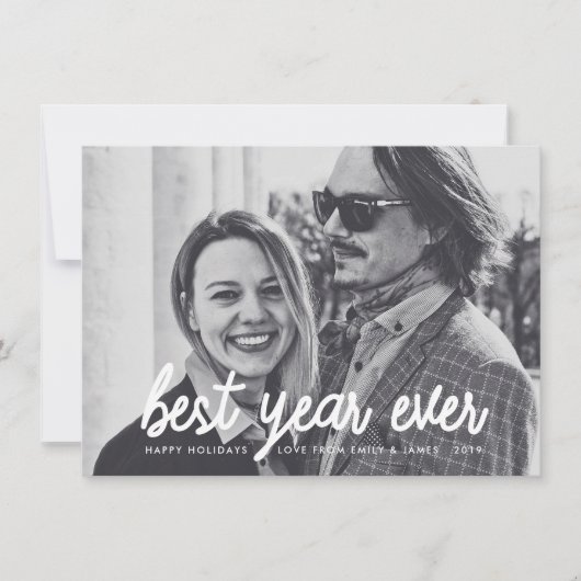 Beste jaar ooit feestdagenkaart (Voorkant)