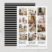 Beste jaar ooit foto Kerstmis gepersonaliseerd Feestdagenkaart (Voorkant / Achterkant)