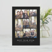 Beste jaar ooit fotocollage Nieuwjaar Feestdagenkaart (Staand voorkant)