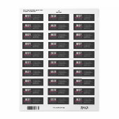 Beste Jaar Ooit Handgeschreven Modern Adres Etiket (Full Sheet)