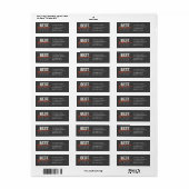 Beste Jaar Ooit Handgeschreven Script Modern Adres Etiket (Full Sheet)