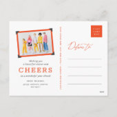 Beste jaar ooit handschrift script moderne foto feestdagenkaart (Achterkant)