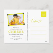 Beste jaar ooit handschrift script moderne foto feestdagenkaart (Achterkant)