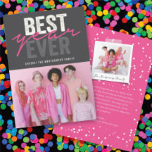 Beste jaar ooit handschrift script moderne foto