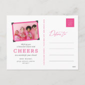 Beste jaar ooit handschrift script moderne foto feestdagenkaart (Achterkant)