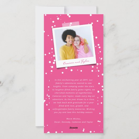 Beste Jaar Ooit Handschrift Script Moderne Foto Feestdagenkaart (Achterkant)