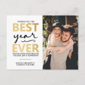 Beste jaar ooit | Happy New Year-foto Feestdagenkaart (Voorkant)