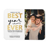 Beste jaar ooit | Happy New Year-foto Magneet (Horizontaal)