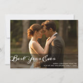 Beste Jaar Ooit Minimalistisch Kerstkaart voor Kop (Voorkant)