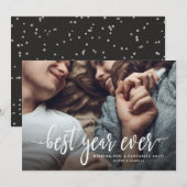 Beste Jaar Ooit Nieuwjaar Vakantiefoto Feestdagenkaart (Voorkant / Achterkant)