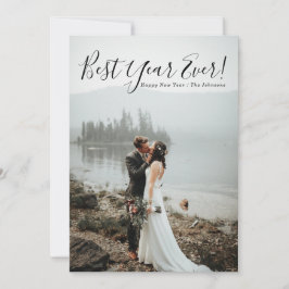 Beste jaar ooit Nieuwjaarsfotokaart Feestdagenkaart