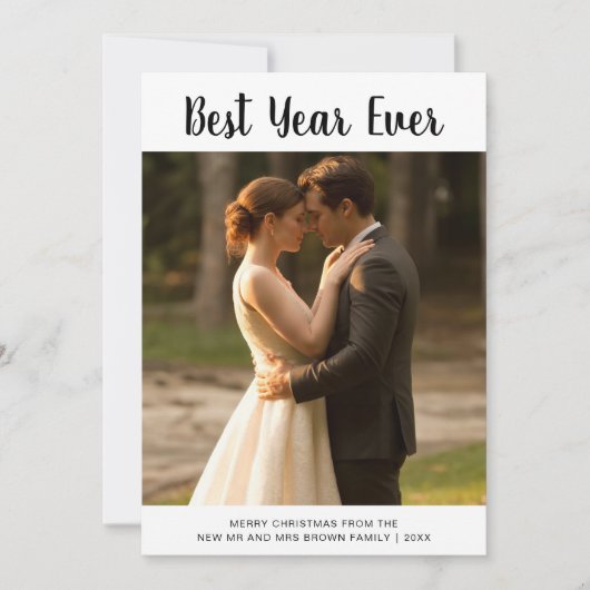 Beste jaar ooit speelse vakantie paar Kaart (Voorkant)