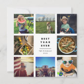 Beste jaar ooit | Square Photo Collage Holiday Kaa (Voorkant)