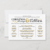 Beste jaar ooit vakantie en nieuwjaarskaart kaart (Voorkant)