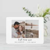 Beste jaar ooit waterverf fotoplatte kaart (Staand voorkant)