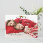 Beste jaar op feestdag feestdagenkaart (Staand voorkant)